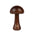 Wooden Mushroom LED Night Light - Rechargeable & Portable
