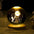 Luminous Galaxy Crystal Lamp