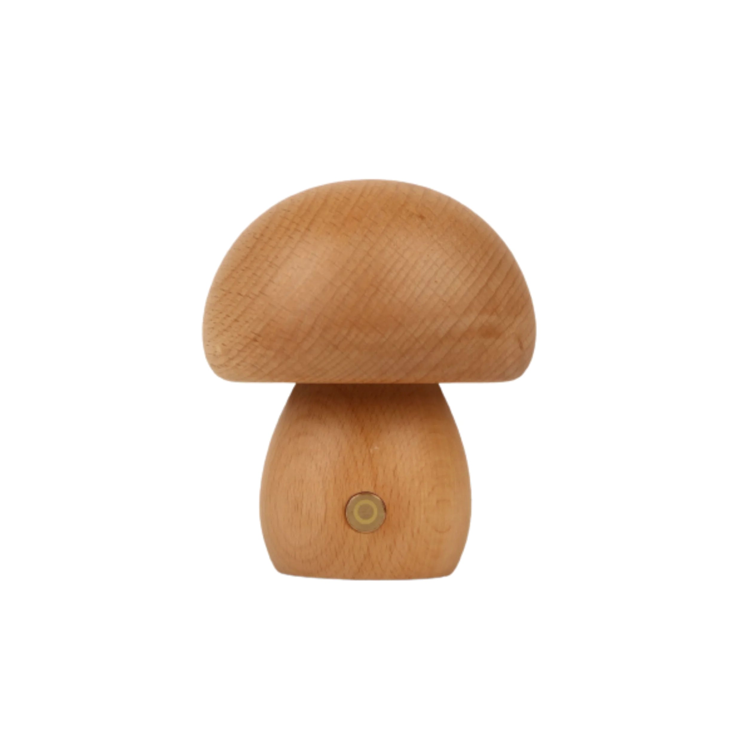 Wooden Mushroom LED Night Light - Rechargeable & Portable