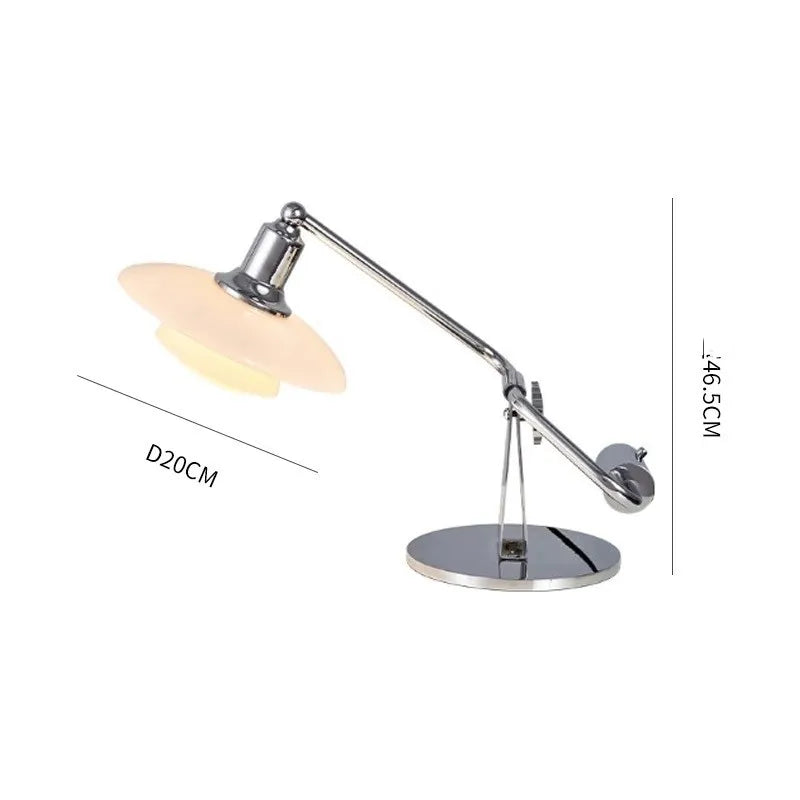 Adjustable Glass Desk Lamp