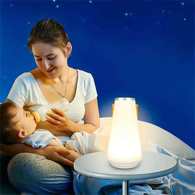 Touch Sensor USB Rechargeable LED Night Lamp (1Pc)