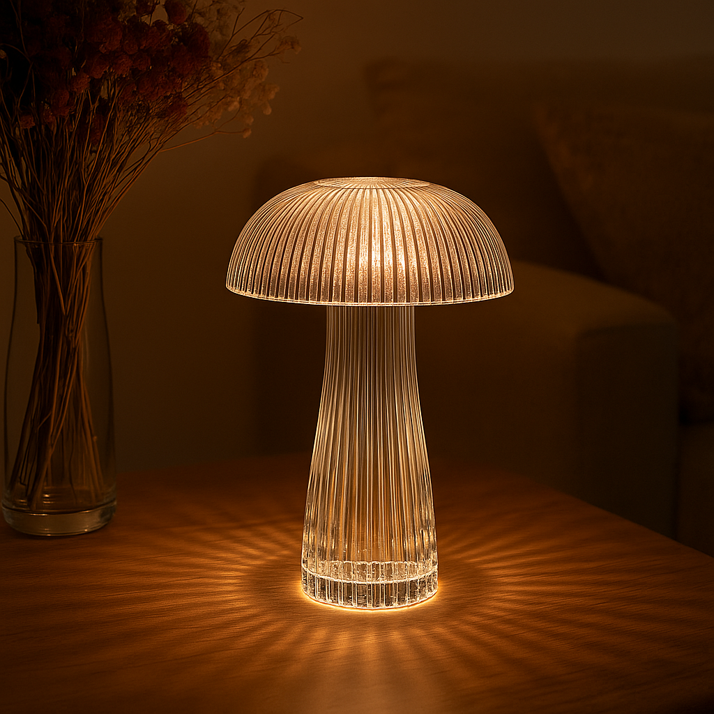 Mushroom Crystal Table Lamp - Colorful Touch Light