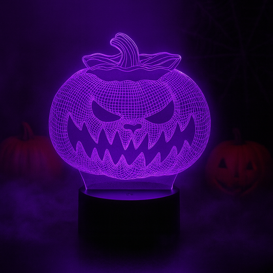 Spooky Pumpkin 3D Illusion Lamp