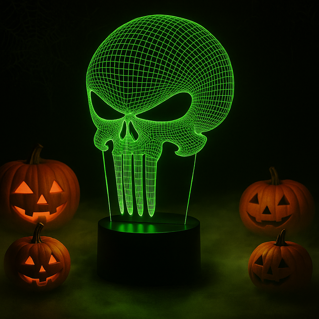 Punisher Skull 3D Illusion Lamp