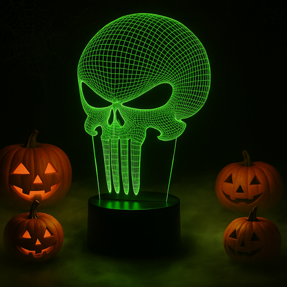 Punisher Skull 3D Illusion Lamp