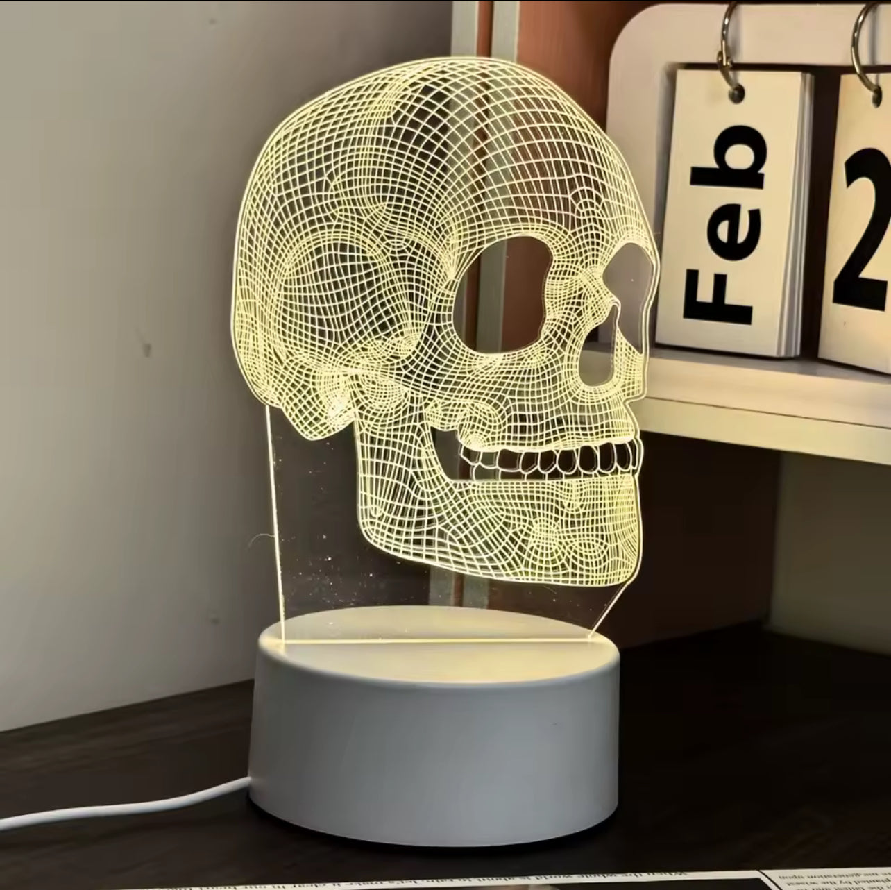 Horror Skull 3D Illusion Lamp