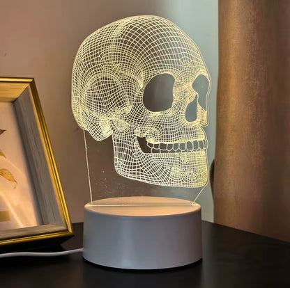 Horror Skull 3D Illusion Lamp