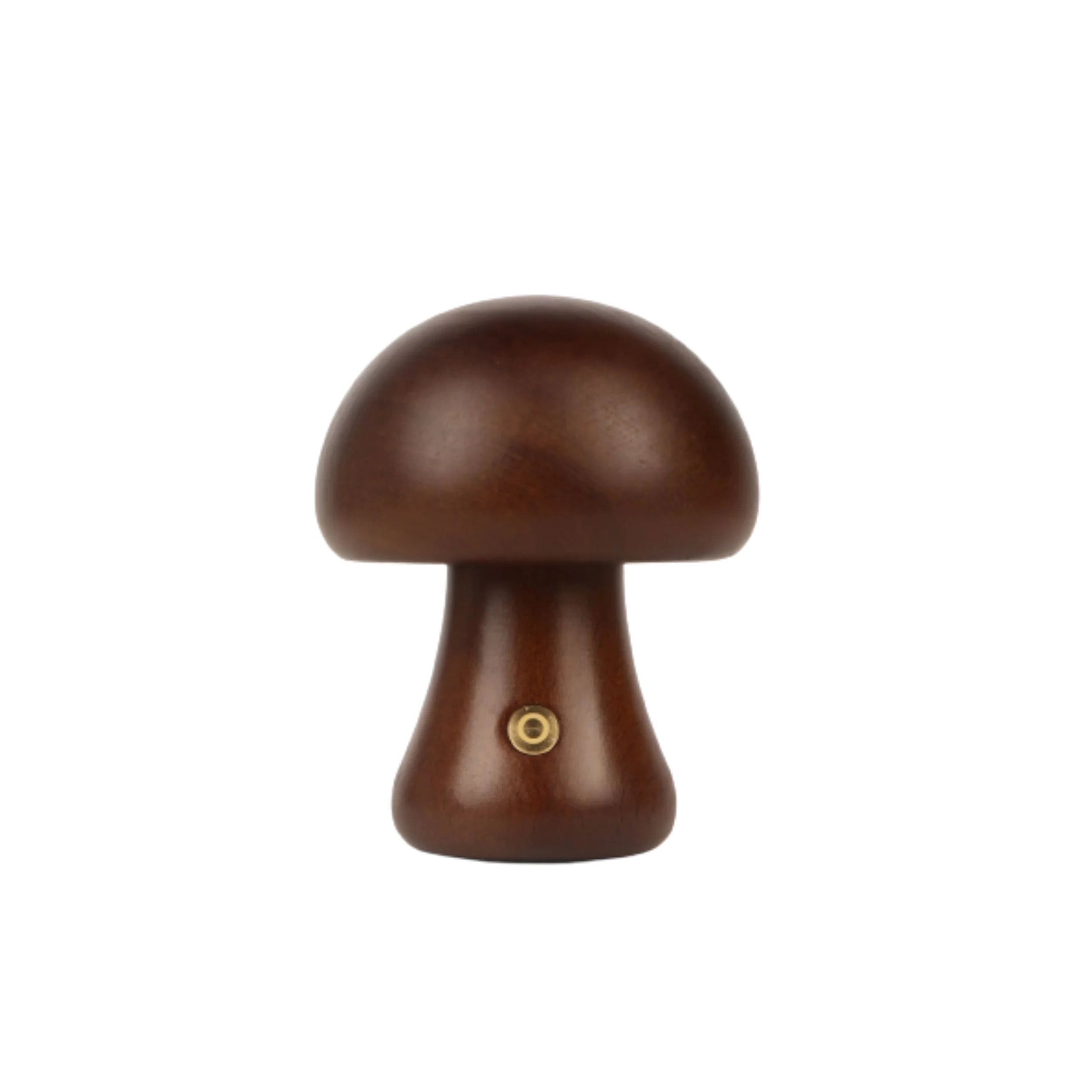 Wooden Mushroom LED Night Light - Rechargeable & Portable