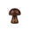 Wooden Mushroom LED Night Light - Rechargeable & Portable