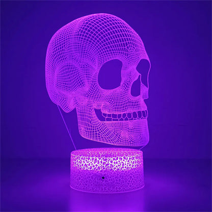 Horror Skull 3D Illusion Lamp