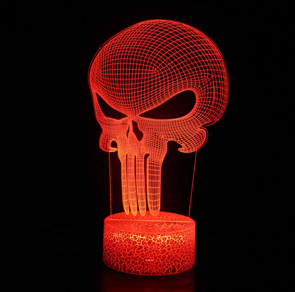 Punisher Skull 3D Illusion Lamp