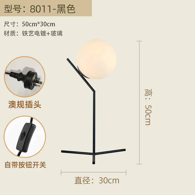 Nordic Bedroom Table Lamp - Modern Reading Lamp