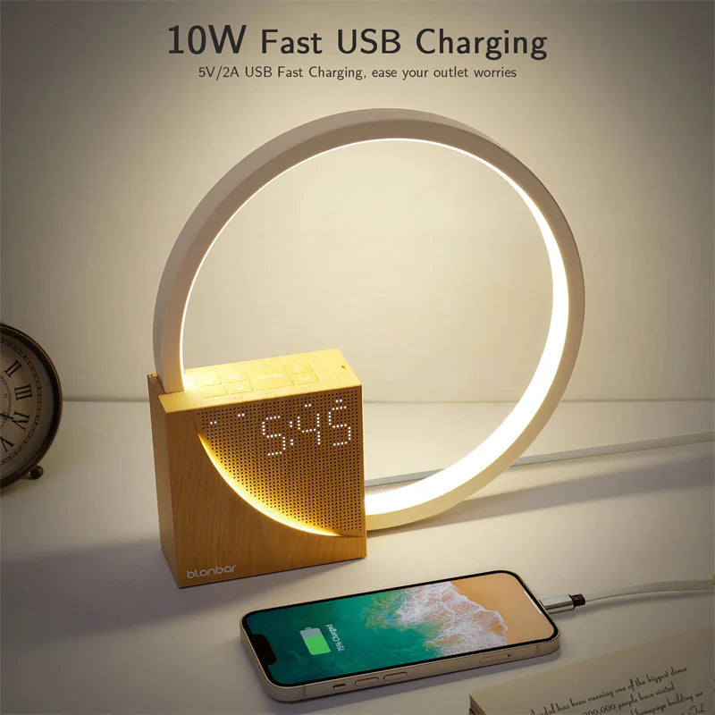 Touch Bedside Lamp with Alarm & Sound