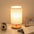 Simple and modern Nordic bedroom bedside lamp wooden dimmable LED warm light creative wooden table lamp