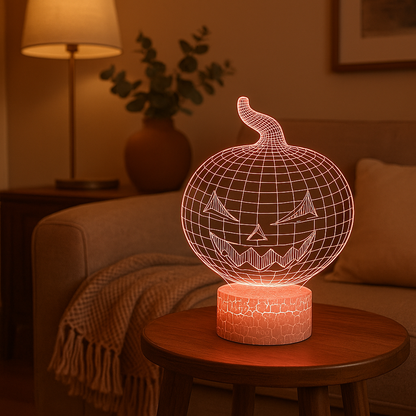 Magic Pumpkin 3D Illusion Lamp