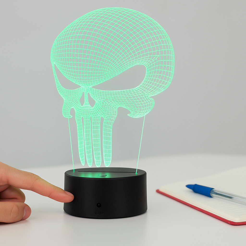 Punisher Skull 3D Illusion Lamp
