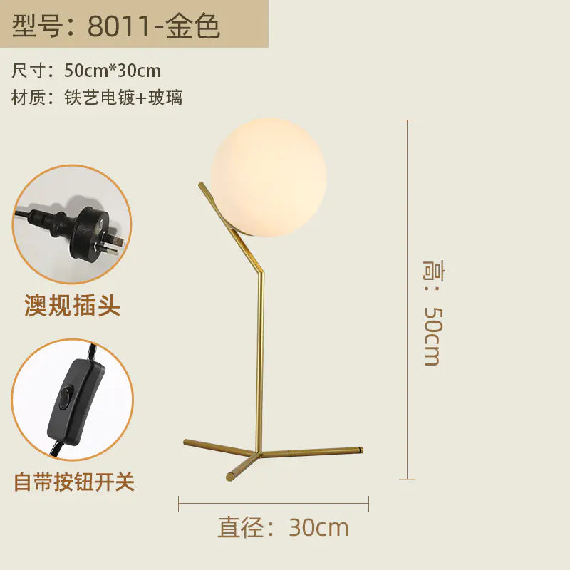 Nordic Bedroom Table Lamp - Modern Reading Lamp