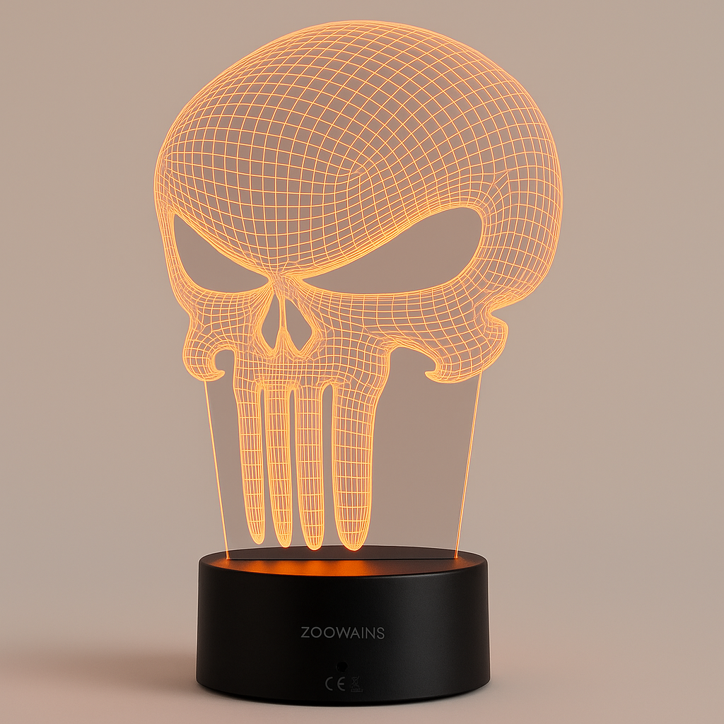 Punisher Skull 3D Illusion Lamp
