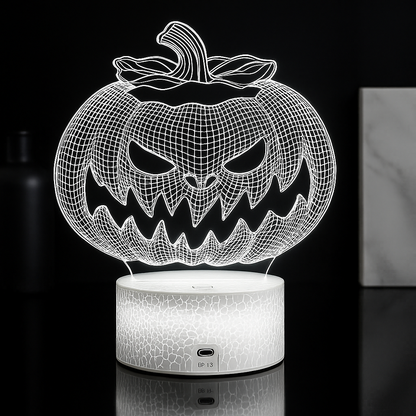 Spooky Pumpkin 3D Illusion Lamp